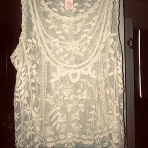 Candies lace tank